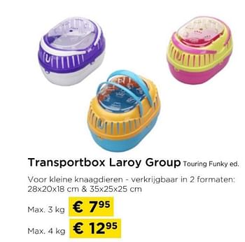 Promoties Transportbox laroy group touring funky ed - Laroy - Geldig van 09/05/2024 tot 20/05/2024 bij Molecule