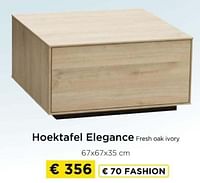 Hoektafel elegance fresh oak ivory-Huismerk - Molecule