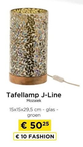 Promoties Tafellamp j line mozaiek - J-line - Geldig van 09/05/2024 tot 20/05/2024 bij Molecule