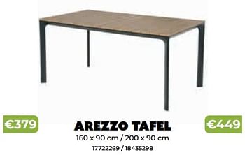 Promoties Arezzo tafel - Lesli Living - Geldig van 20/05/2024 tot 30/06/2024 bij Europoint