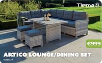 Promoties Artico lounge dining set - Tierra Outdoor - Geldig van 20/05/2024 tot 30/06/2024 bij Europoint
