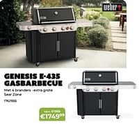 Promoties Genesis e-435 gasbarbecue - Weber - Geldig van 20/05/2024 tot 30/06/2024 bij Europoint