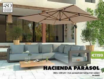 Promotions Hacienda parasol - Produit Maison - Europoint - Valide de 20/05/2024 à 30/06/2024 chez Europoint