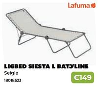 Promoties Ligbed siesta l batyline - Lafuma - Geldig van 20/05/2024 tot 30/06/2024 bij Europoint