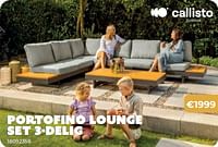 Portofino lounge set 3 delig-Callisto