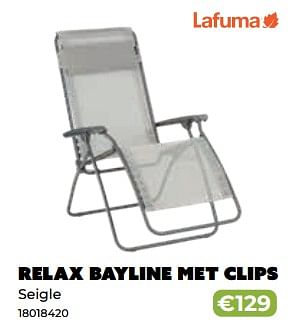 Promoties Relax bayline met clips - Lafuma - Geldig van 20/05/2024 tot 30/06/2024 bij Europoint