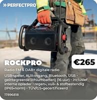 Promoties Rockpro radio fm + dab+ digitale radio - Perfect Pro - Geldig van 20/05/2024 tot 30/06/2024 bij Europoint