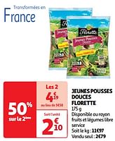 Promotions Jeunes pousses douces florette - Florette - Valide de 14/05/2024 à 19/05/2024 chez Auchan Ronq