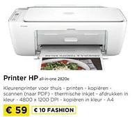 Printer hp all in one 2820e-HP
