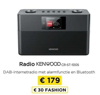 Promoties Radio kenwood cr-st-100s - Kenwood - Geldig van 09/05/2024 tot 20/05/2024 bij Molecule
