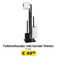 Promoties Toiletrolhouder met borstel wenko rivalta - Wenko - Geldig van 09/05/2024 tot 20/05/2024 bij Molecule