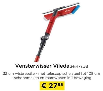 Promoties Vensterwisser vileda 2 in 1 + steel - Vileda - Geldig van 09/05/2024 tot 20/05/2024 bij Molecule