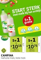 Promoties Campina halfvolle melk volle melk - Campina - Geldig van 10/05/2024 tot 23/05/2024 bij BelBev