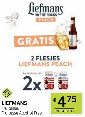 Promoties Liefmans fruitesse alcohol free - Liefmans - Geldig van 10/05/2024 tot 23/05/2024 bij BelBev
