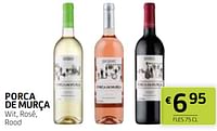 Promoties Porca de murça wit rosé rood - Witte wijnen - Geldig van 10/05/2024 tot 23/05/2024 bij BelBev