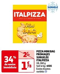 Pizza mini bag fromages surgelée italpizza-Italpizza