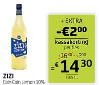 Promoties Zizi coin coin lemon - Zizi - Geldig van 10/05/2024 tot 23/05/2024 bij BelBev
