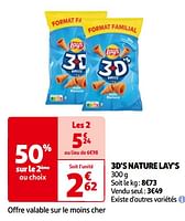 Promoties 3d`s nature lay`s - Lay's - Geldig van 14/05/2024 tot 21/05/2024 bij Auchan