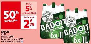 Promoties Badoit - Badoit - Geldig van 14/05/2024 tot 21/05/2024 bij Auchan
