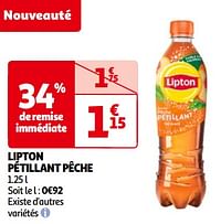 Lipton pétillant pêche-Lipton
