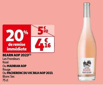 Promoties Bearn aop 2023 les frondeurs rosé - Rosé wijnen - Geldig van 14/05/2024 tot 21/05/2024 bij Auchan