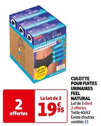 Culotte pour fuites urinaires feel natural-Huismerk - Auchan