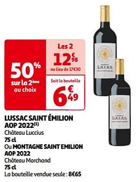 Lussac saint émilion aop 2022 château luccius-Rode wijnen
