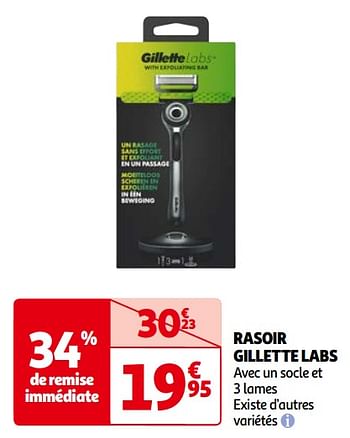 Promoties Rasoir gillette labs - Gillette - Geldig van 14/05/2024 tot 21/05/2024 bij Auchan