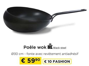 Promotions Poêle wok bk black steel - BK - Valide de 09/05/2024 à 20/05/2024 chez Molecule