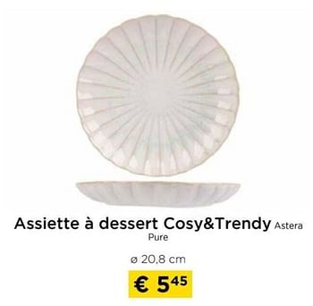Promotions Assiette à dessert cosy+trendy astera pure - Cosy & Trendy - Valide de 09/05/2024 à 20/05/2024 chez Molecule