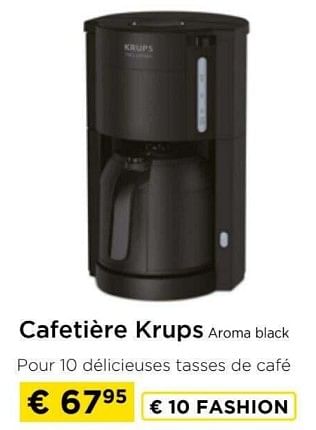 Promotions Cafetière krups aroma black - Krups - Valide de 09/05/2024 à 20/05/2024 chez Molecule