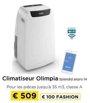 Promotions Climatiseur olimpia splendid airpro 14 - Produit maison - Molecule - Valide de 09/05/2024 à 20/05/2024 chez Molecule