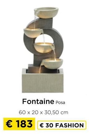 Promotions Fontaine posa - Produit maison - Molecule - Valide de 09/05/2024 à 20/05/2024 chez Molecule