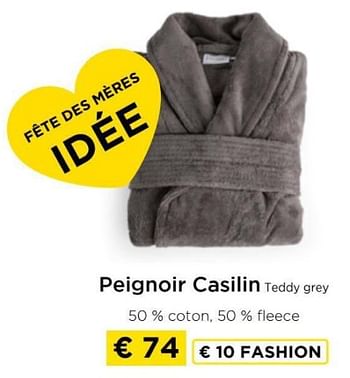 Promotions Peignoir casilin teddy grey - Produit maison - Molecule - Valide de 09/05/2024 à 20/05/2024 chez Molecule