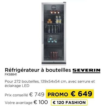 Promotions Refrigérateur à bouteilles severin fks8841 - Severin - Valide de 09/05/2024 à 20/05/2024 chez Molecule