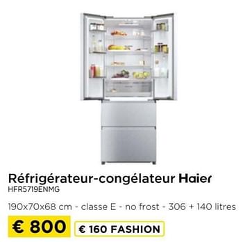 Promotions Réfrigérateur-congélateur haier hfr5719enmg - Haier - Valide de 09/05/2024 à 20/05/2024 chez Molecule