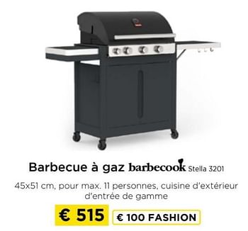 Promotions Barbecue à gaz barbecook stella 3201 - Barbecook - Valide de 09/05/2024 à 20/05/2024 chez Molecule