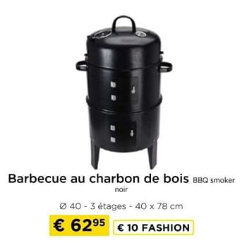 Promotions Barbecue au charbon de bois bbq smoker noir - Produit maison - Molecule - Valide de 09/05/2024 à 20/05/2024 chez Molecule