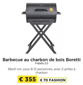 Promotions Barbecue au charbon de bois boretti fratello 2.0 - Boretti - Valide de 09/05/2024 à 20/05/2024 chez Molecule