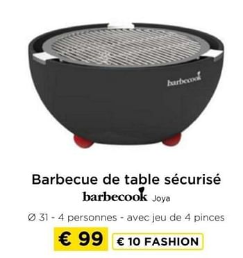 Promotions Barbecue de table sécurisé barbecook joya - Barbecook - Valide de 09/05/2024 à 20/05/2024 chez Molecule