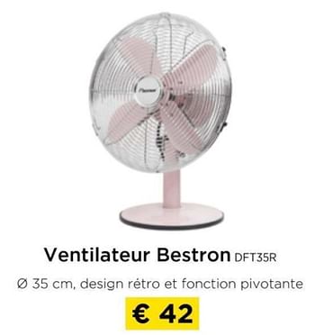 Promotions Ventilateur bestron dft35r - Bestron - Valide de 09/05/2024 à 20/05/2024 chez Molecule