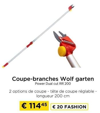 Promotions Coupe-branches wolf garten power dual cut rr 200 - Wolf Garten - Valide de 09/05/2024 à 20/05/2024 chez Molecule