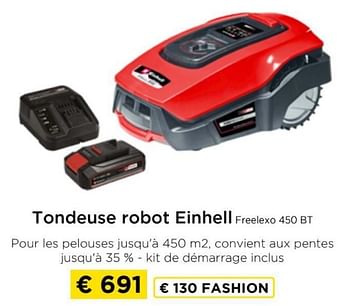 Promotions Tondeuse robot einhell freelexo 450 bt - Einhell - Valide de 09/05/2024 à 20/05/2024 chez Molecule