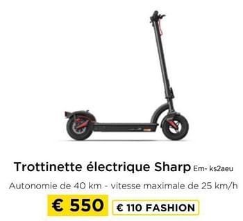 Promotions Trottinette électrique sharp em- ks2aeu - Sharp - Valide de 09/05/2024 à 20/05/2024 chez Molecule