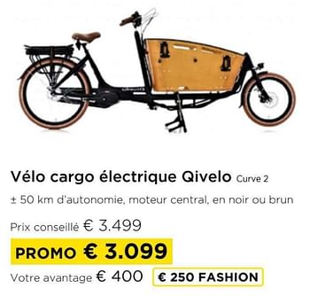 Promotions Vélo cargo électrique qivelo curve 2 - Qivelo - Valide de 09/05/2024 à 20/05/2024 chez Molecule
