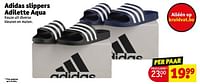 Promoties Adidas slippers adilette aqua - Adidas - Geldig van 14/05/2024 tot 26/05/2024 bij Kruidvat