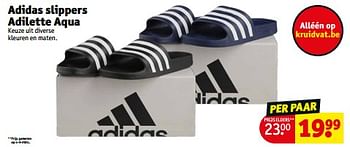 Promoties Adidas slippers adilette aqua - Adidas - Geldig van 14/05/2024 tot 26/05/2024 bij Kruidvat