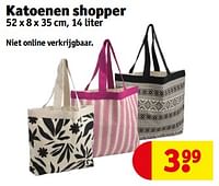 Promoties Katoenen shopper - Huismerk - Kruidvat - Geldig van 14/05/2024 tot 26/05/2024 bij Kruidvat