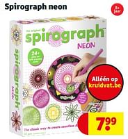 Promoties Spirograph neon - Huismerk - Kruidvat - Geldig van 14/05/2024 tot 26/05/2024 bij Kruidvat