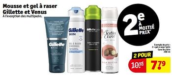 Promotions Gel à raser satin care dry skin - Gillette - Valide de 14/05/2024 à 26/05/2024 chez Kruidvat